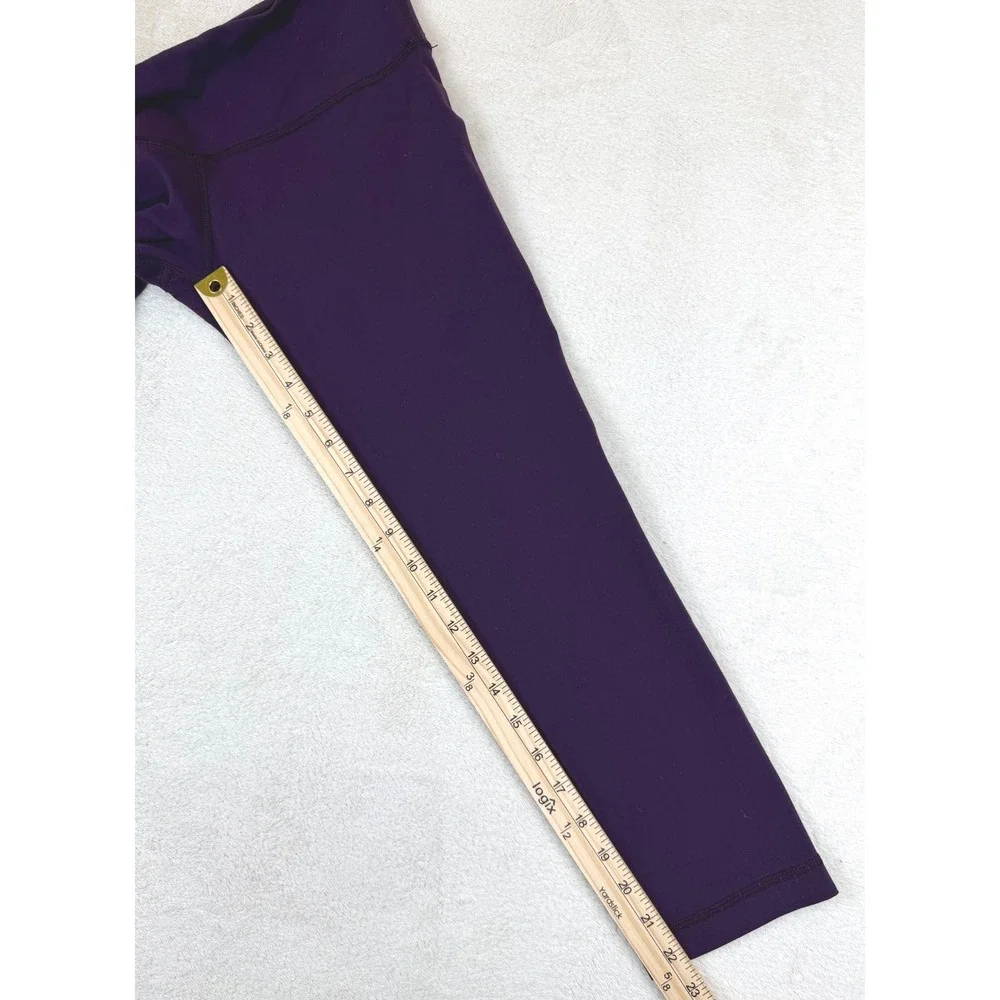 Lululemon Wunder‎ Under Crop Purple Yoga Leggings Size 6